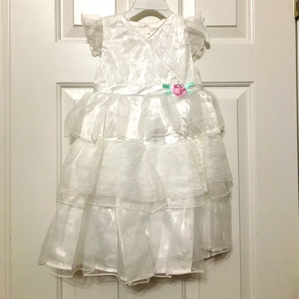 4T white dress